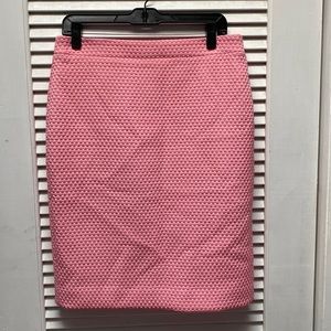 J. Crew Pink Textured Pencil Skirt